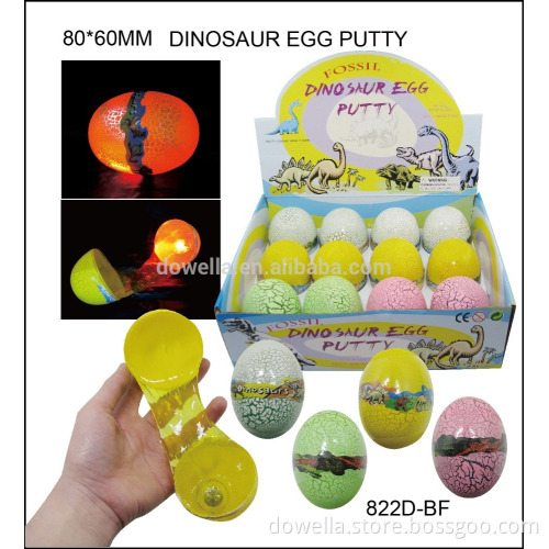 Dinosaur egg putty ,light up bouncing putty